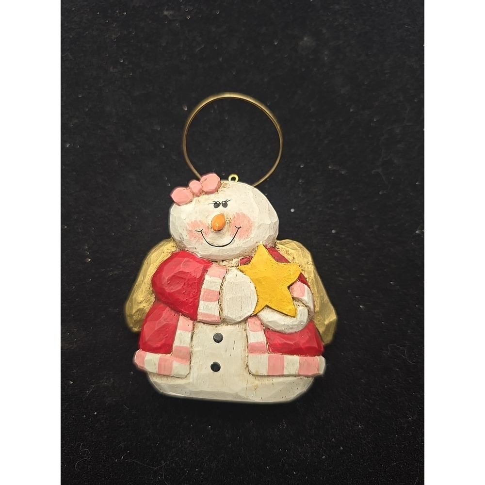 Eddie Walker Midwest Of Cannon Falls Angel W/Gold Halo Holding A Star Ornament